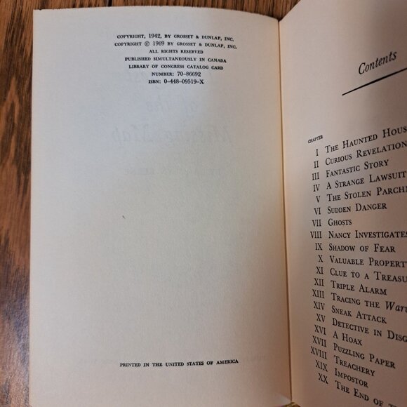 Nancy Drew The Quest Of The Missing Map Hard Cover Book #19 1942 - Picture 3 of 8